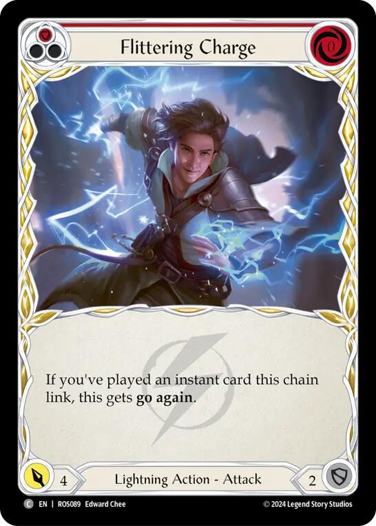 Flittering Charge (Red) [ROS089] (Rosetta)  Rainbow Foil | Pegasus Games WI