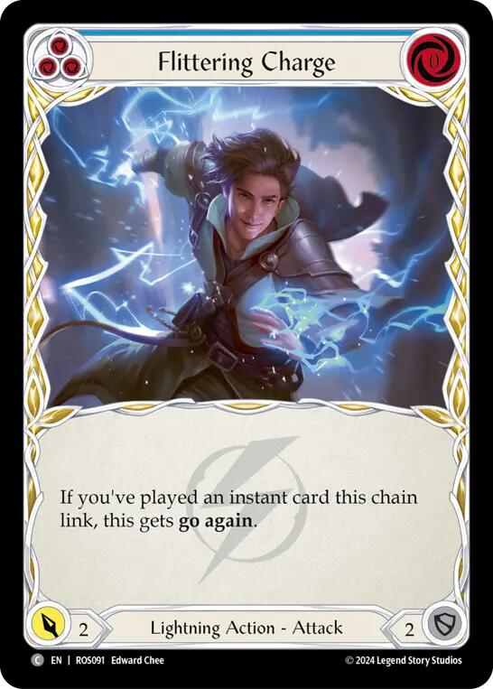 Flittering Charge (Blue) [ROS091] (Rosetta)  Rainbow Foil | Pegasus Games WI