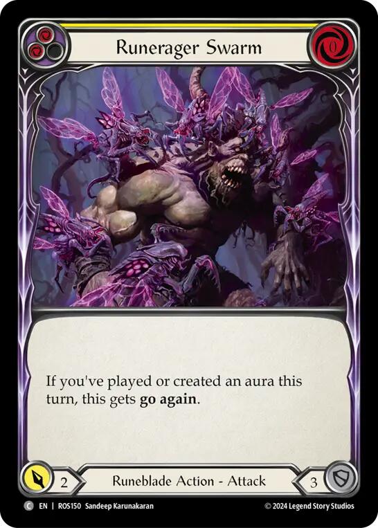 Runerager Swarm (Yellow) [ROS150] (Rosetta)  Rainbow Foil | Pegasus Games WI