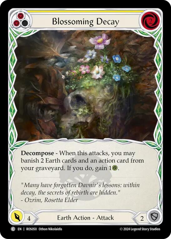 Blossoming Decay (Yellow) [ROS050] (Rosetta)  Rainbow Foil | Pegasus Games WI