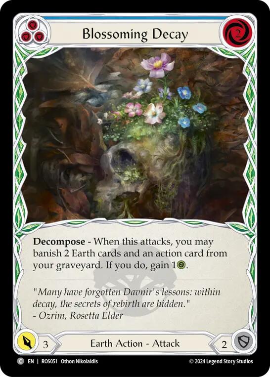 Blossoming Decay (Blue) [ROS051] (Rosetta)  Rainbow Foil | Pegasus Games WI