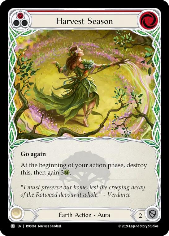 Harvest Season (Red) [ROS061] (Rosetta)  Rainbow Foil | Pegasus Games WI