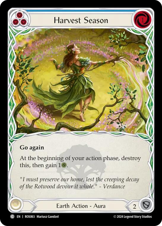 Harvest Season (Blue) [ROS063] (Rosetta)  Rainbow Foil | Pegasus Games WI
