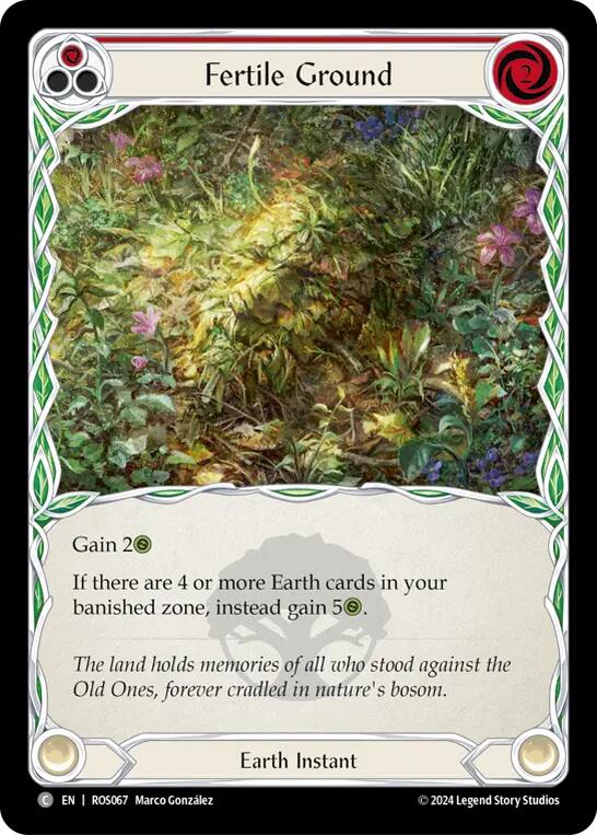 Fertile Ground (Red) [ROS067] (Rosetta)  Rainbow Foil | Pegasus Games WI