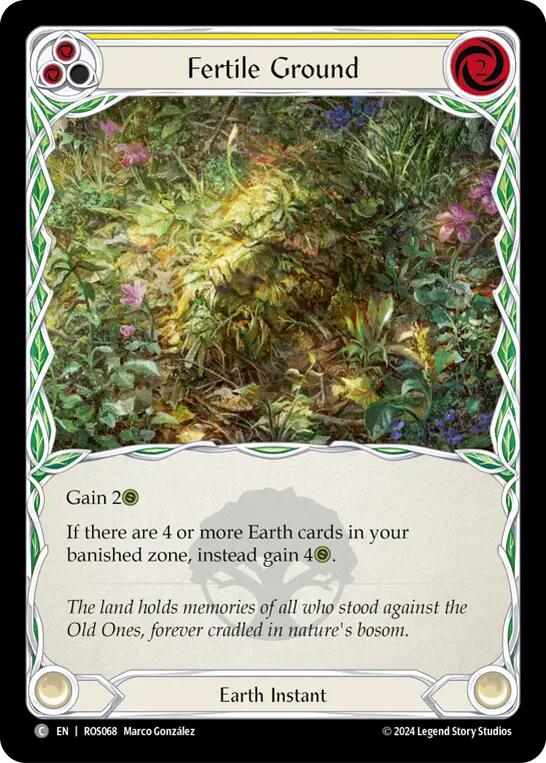 Fertile Ground (Yellow) [ROS068] (Rosetta)  Rainbow Foil | Pegasus Games WI