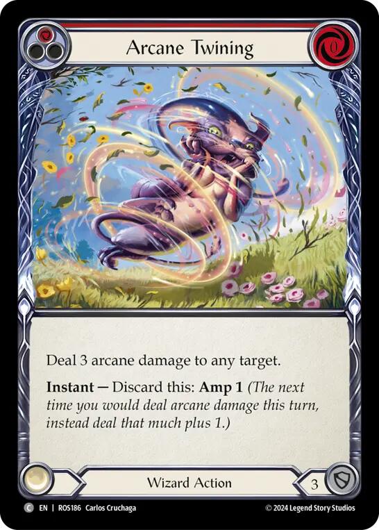 Arcane Twining (Red) [ROS186] (Rosetta)  Rainbow Foil | Pegasus Games WI