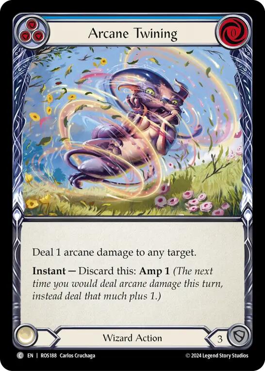 Arcane Twining (Blue) [ROS188] (Rosetta)  Rainbow Foil | Pegasus Games WI