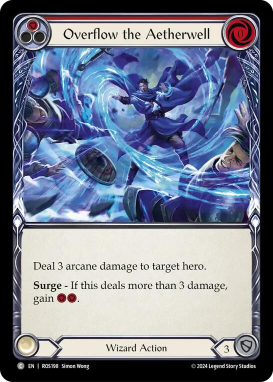Overflow the Aetherwell (Red) [ROS198] (Rosetta)  Rainbow Foil | Pegasus Games WI