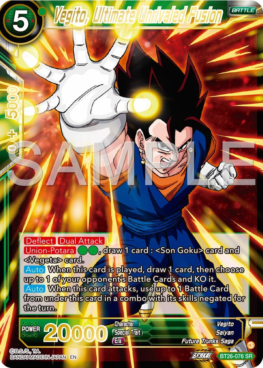 Vegito, Ultimate Unrivaled Fusion (BT26-076) [Ultimate Advent] | Pegasus Games WI