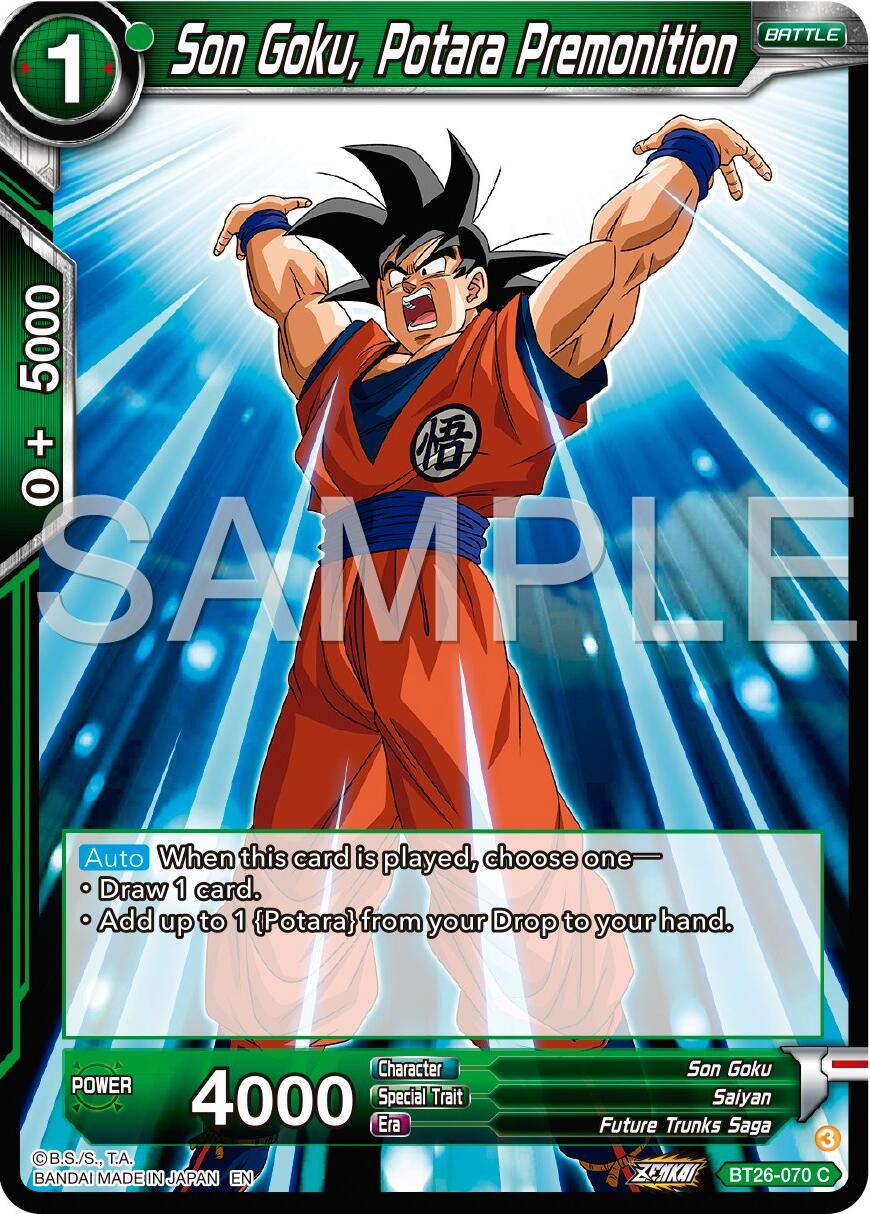 Son Goku, Potara Premonition (BT26-070) [Ultimate Advent] | Pegasus Games WI