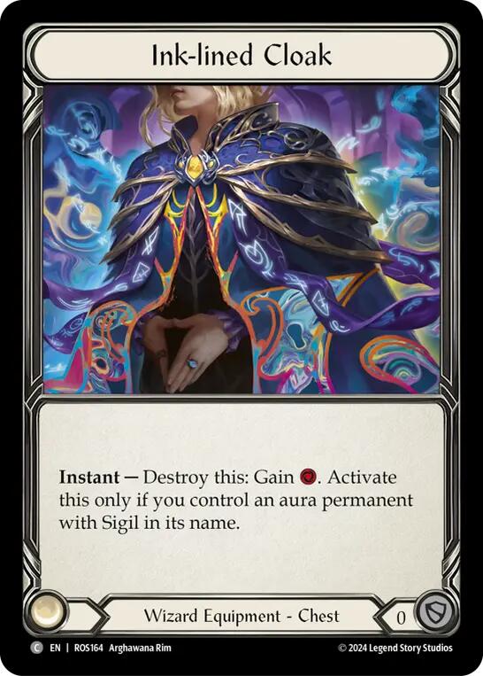 Ink-lined Cloak [ROS164] (Rosetta)  Cold Foil | Pegasus Games WI