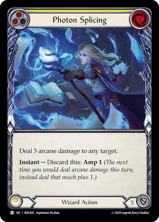 Photon Splicing (Yellow) [ROS205] (Rosetta)  Rainbow Foil | Pegasus Games WI