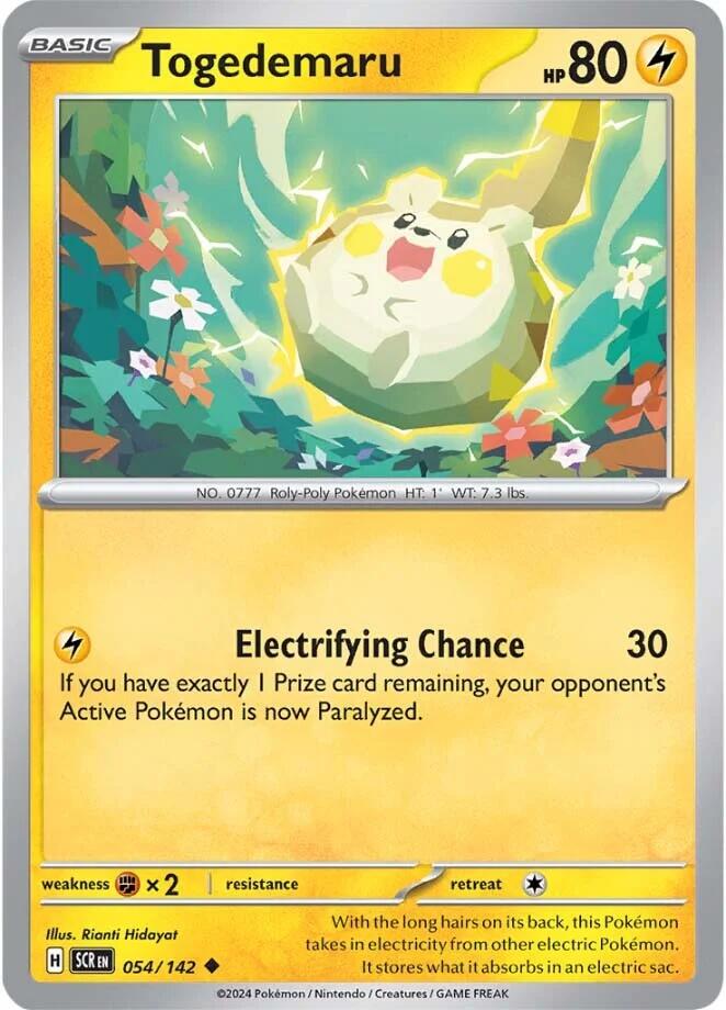 Togedemaru (054/142) [Scarlet & Violet: Stellar Crown] | Pegasus Games WI