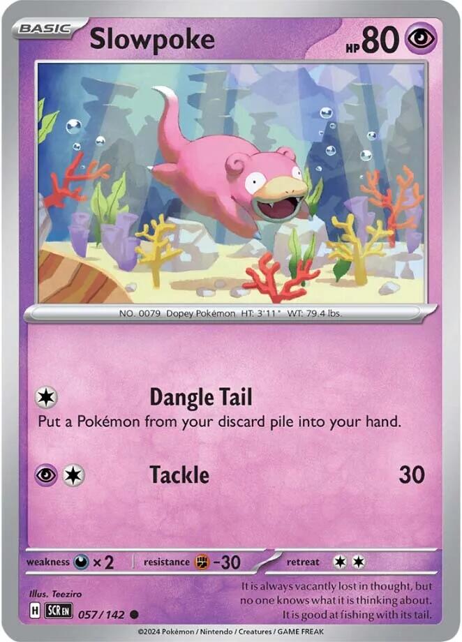 Slowpoke (057/142) [Scarlet & Violet: Stellar Crown] | Pegasus Games WI