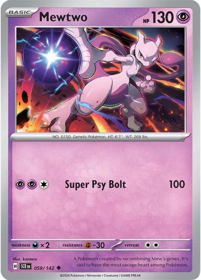 Mewtwo (059/142) [Scarlet & Violet: Stellar Crown] | Pegasus Games WI