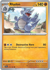 Rhydon (075/142) [Scarlet & Violet: Stellar Crown] | Pegasus Games WI