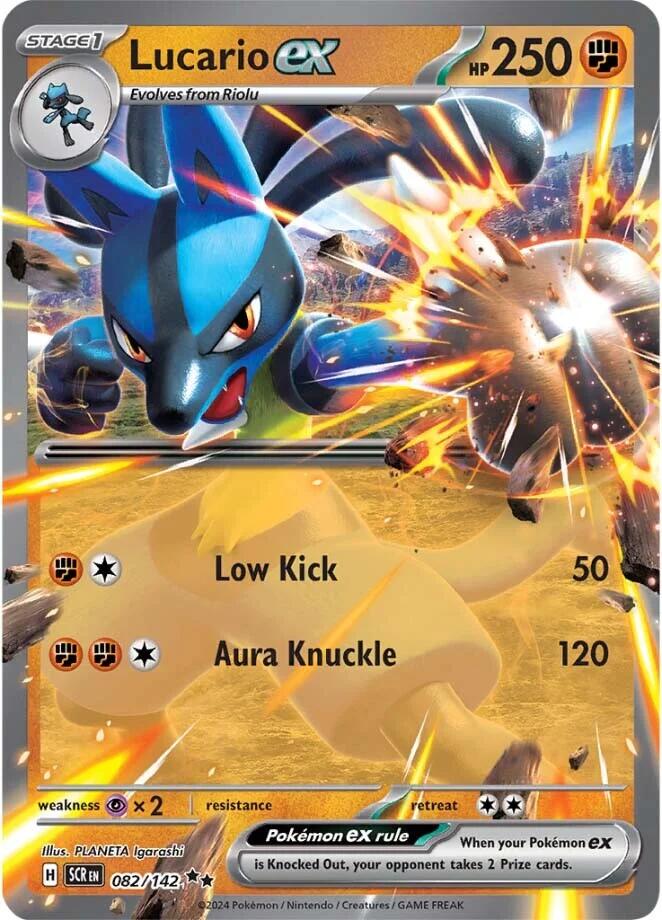 Lucario ex (082/142) [Scarlet & Violet: Stellar Crown] | Pegasus Games WI