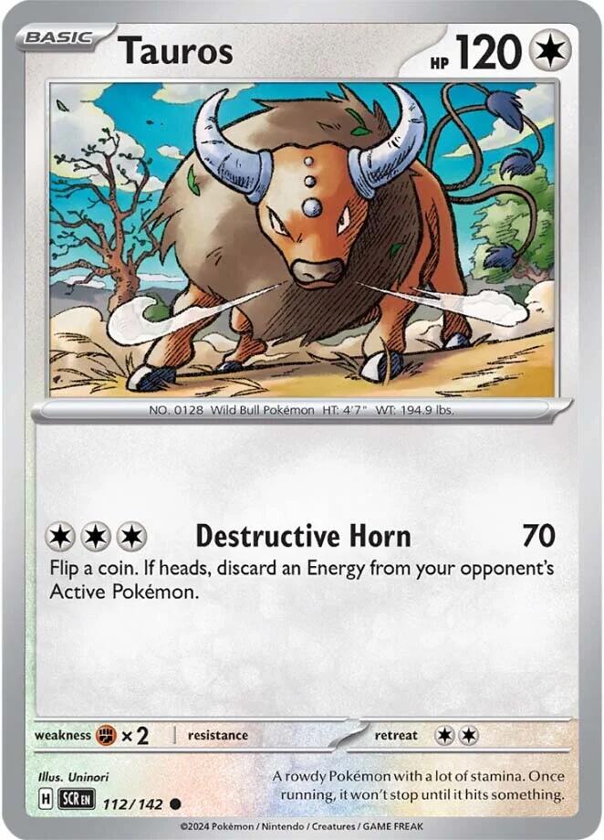 Tauros (112/142) [Scarlet & Violet: Stellar Crown] | Pegasus Games WI