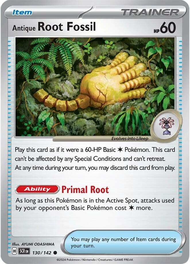 Antique Root Fossil (130/142) [Scarlet & Violet: Stellar Crown] | Pegasus Games WI