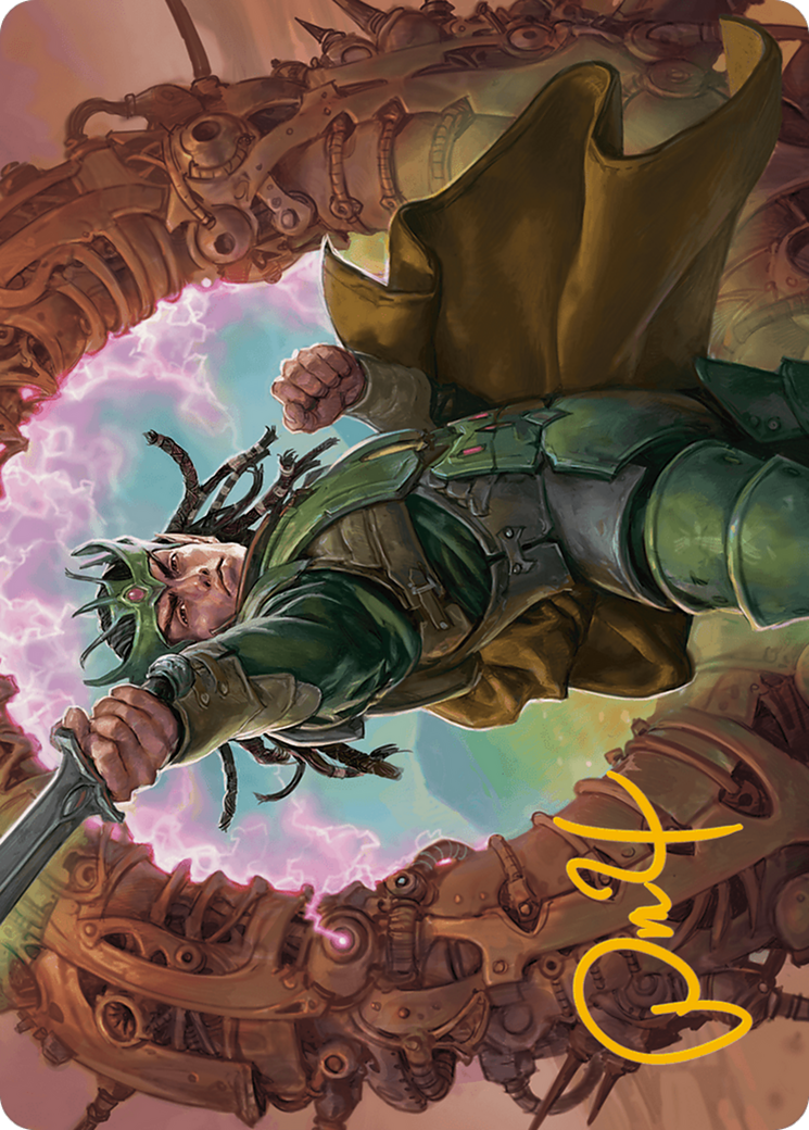 Eladamri, Korvecdal Art Card (Gold-Stamped Signature) [Modern Horizons 3 Art Series] | Pegasus Games WI