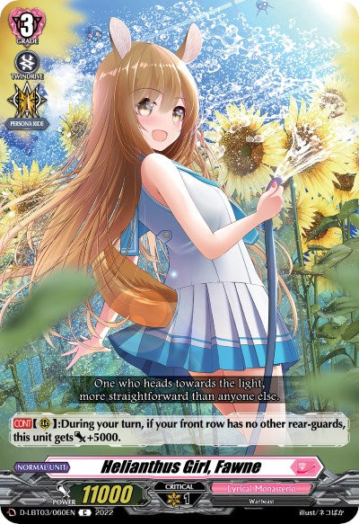 Helianthus Girl, Fawne (D-LBT03/060EN) [Lyrical Monasterio: Summertime Memories!] | Pegasus Games WI