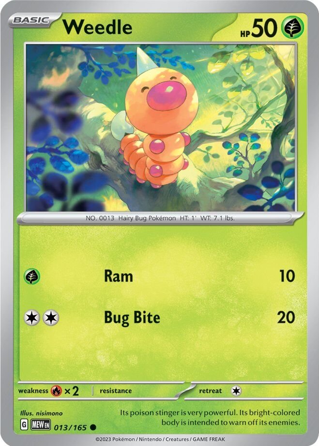 Weedle (013/165) [Scarlet & Violet 151] | Pegasus Games WI