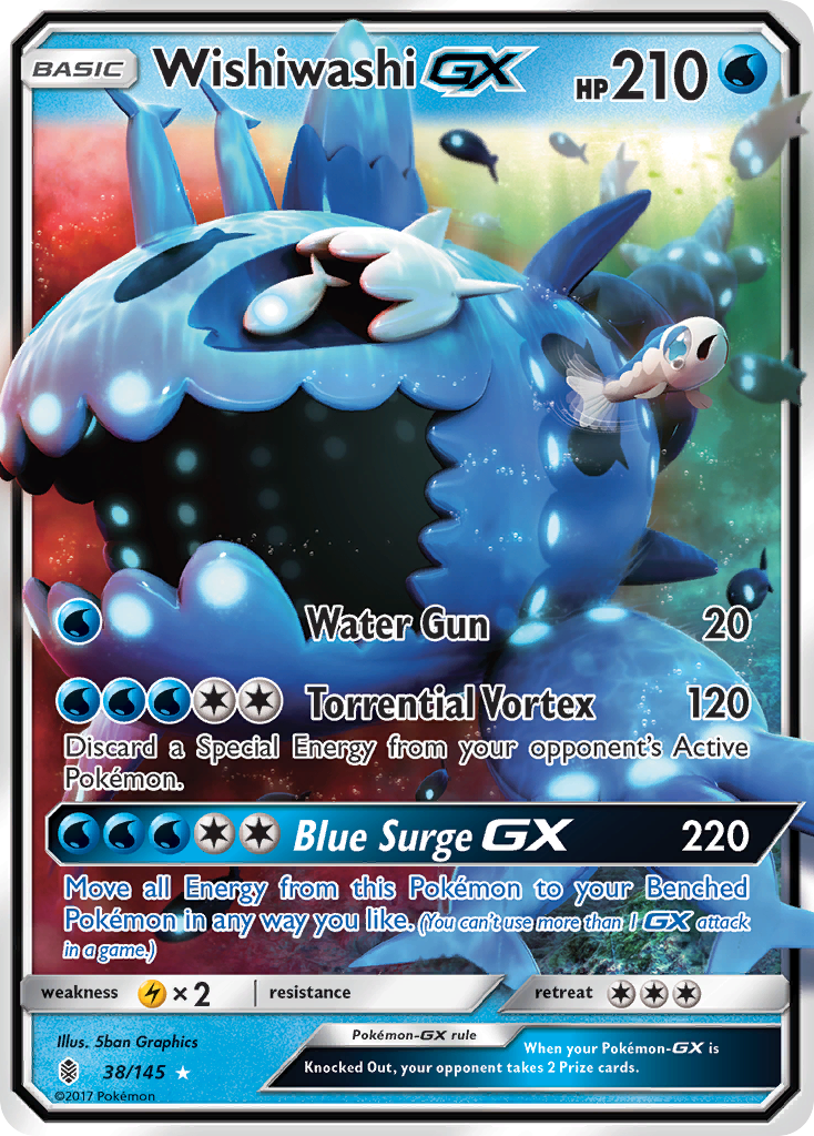 Wishiwashi GX (38/145) [Sun & Moon: Guardians Rising] | Pegasus Games WI