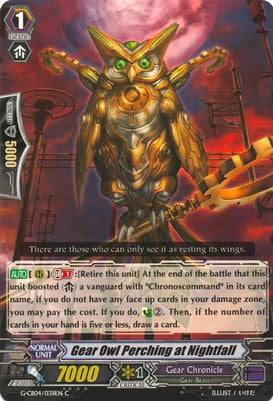 Gear Owl Perching at Nightfall (G-CB04/038EN) [Gear of Fate] | Pegasus Games WI