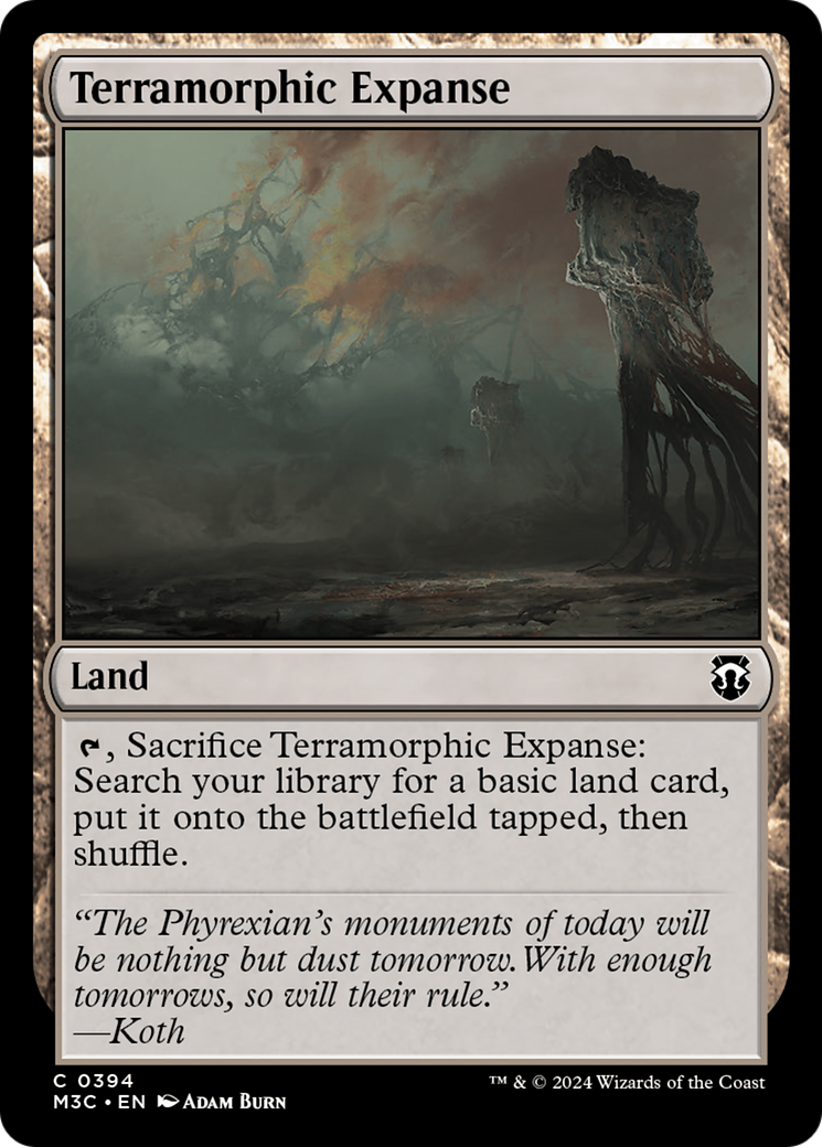 Terramorphic Expanse (Ripple Foil) [Modern Horizons 3 Commander] | Pegasus Games WI