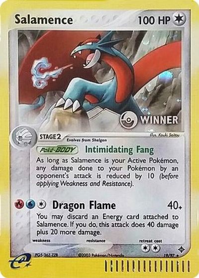 Salamence (19/97) (Winner) [League & Championship Cards] | Pegasus Games WI