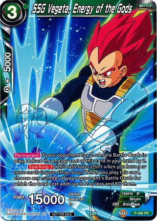 SSG Vegeta, Energy of the Gods (P-098) [Promotion Cards] | Pegasus Games WI