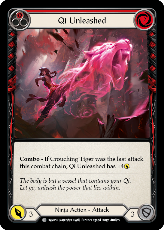 Qi Unleashed (Red) [DYN059] (Dynasty)  Rainbow Foil | Pegasus Games WI