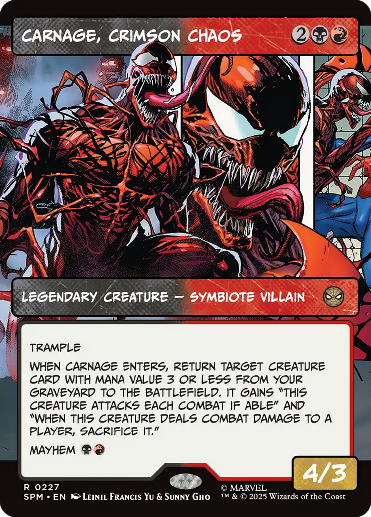 Carnage, Crimson Chaos (Borderless) [Marvel's Spider-Man] | Pegasus Games WI