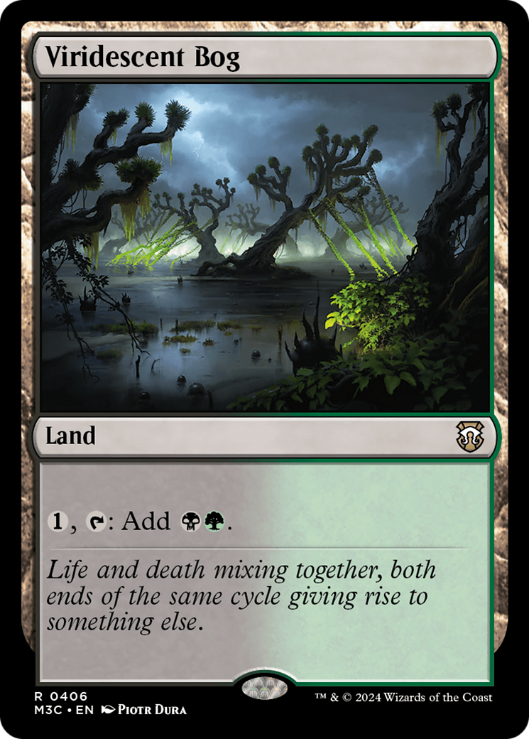 Viridescent Bog (Ripple Foil) [Modern Horizons 3 Commander] | Pegasus Games WI