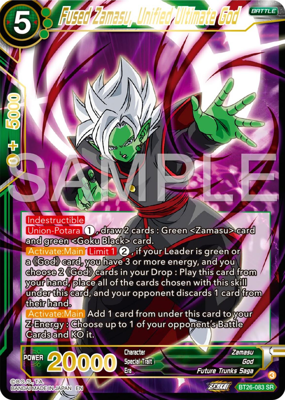 Fused Zamasu, Unified Ultimate God (BT26-083) [Ultimate Advent] | Pegasus Games WI