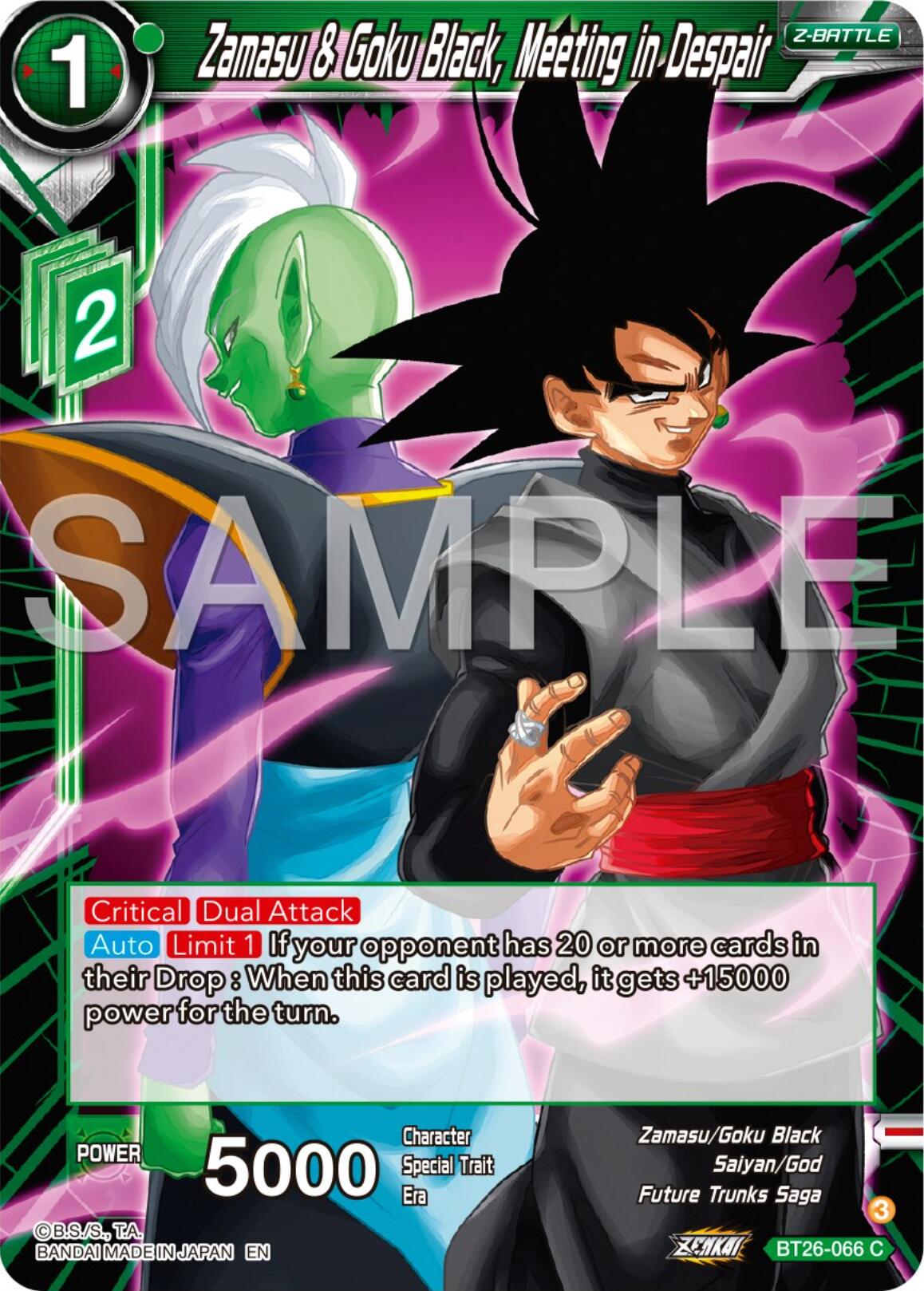 Zamasu & Goku Black, Meeting in Despair (BT26-066) [Ultimate Advent] | Pegasus Games WI