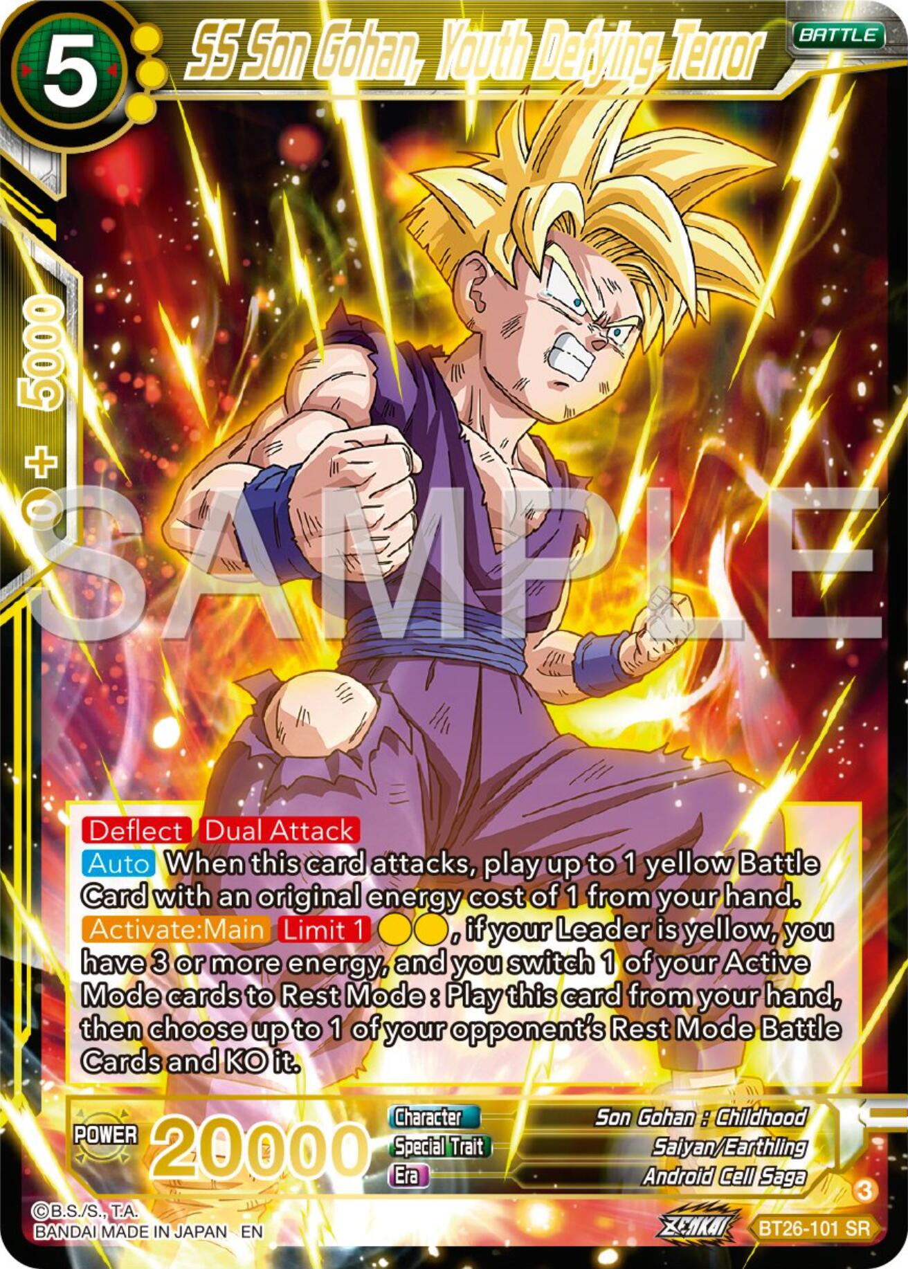 SS Son Gohan, Youth Defying Terror (BT26-101) [Ultimate Advent] | Pegasus Games WI