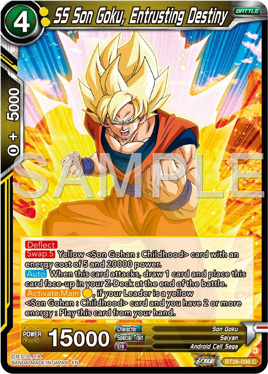 SS Son Goku, Entrusting Destiny (BT26-098) [Ultimate Advent] | Pegasus Games WI