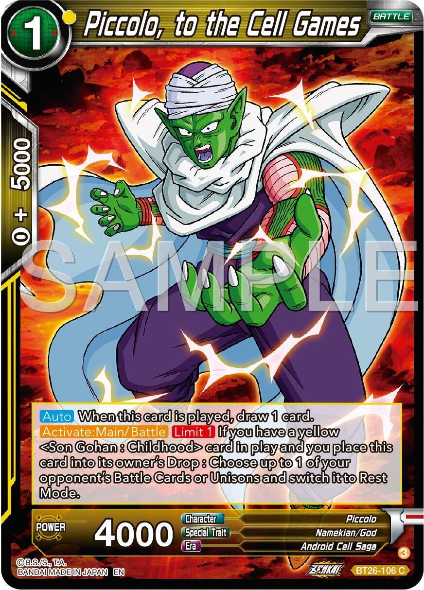 Piccolo, to the Cell Games (BT26-106) [Ultimate Advent] | Pegasus Games WI