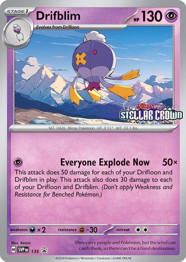 Drifblim (SVP135) [Scarlet & Violet: Black Star Promos] | Pegasus Games WI