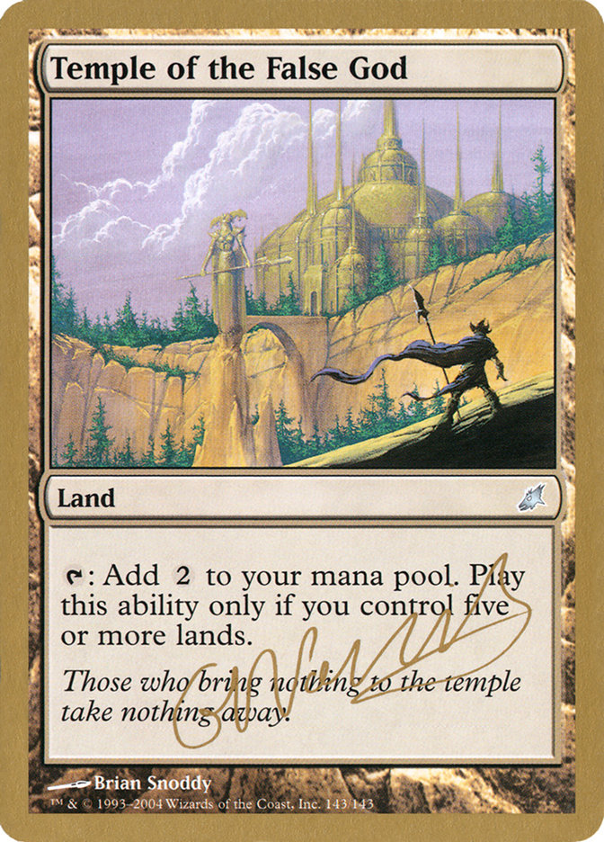 Temple of the False God (Gabriel Nassif) [World Championship Decks 2004] | Pegasus Games WI
