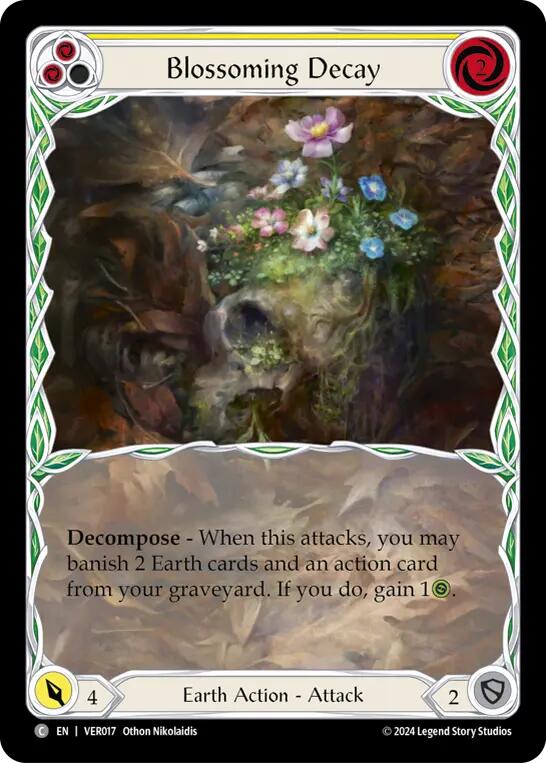 Blossoming Decay (Yellow) [VER017] (Rosetta Verdance Blitz Deck) | Pegasus Games WI