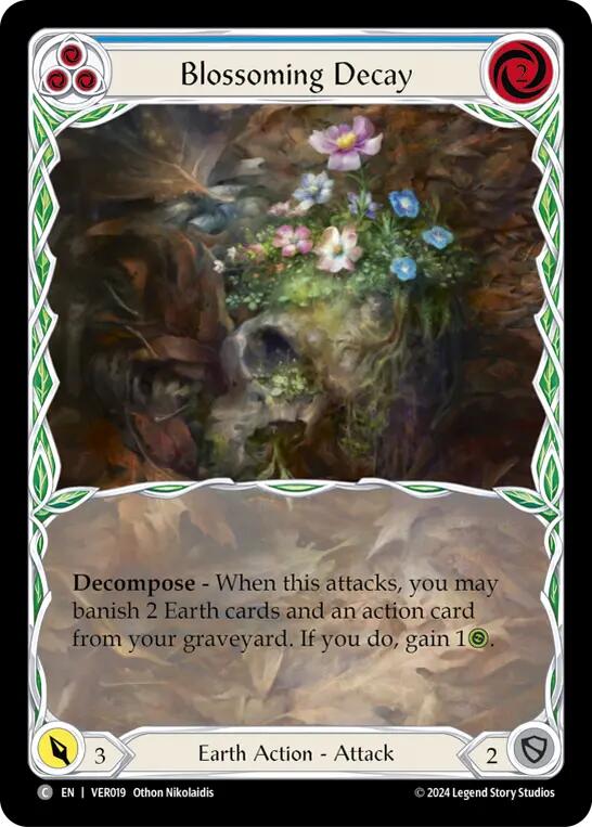 Blossoming Decay (Blue) [VER019] (Rosetta Verdance Blitz Deck) | Pegasus Games WI