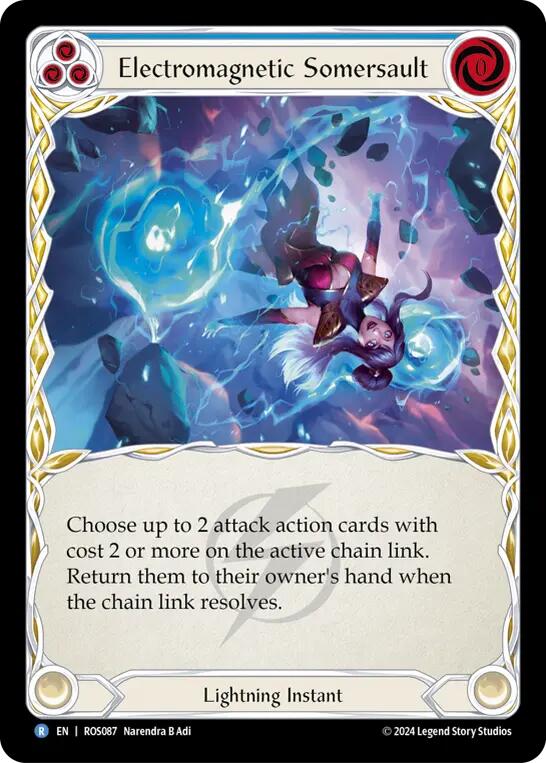 Electromagnetic Somersault (Blue) [ROS087] (Rosetta)  Rainbow Foil | Pegasus Games WI