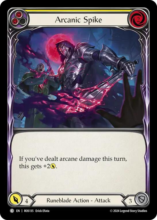 Arcanic Spike (Yellow) [ROS135] (Rosetta)  Rainbow Foil | Pegasus Games WI