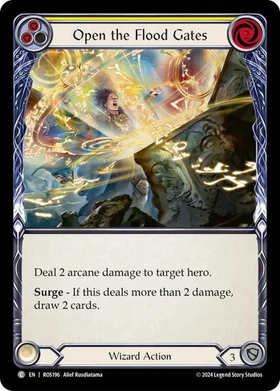 Open the Flood Gates (Yellow) [ROS196] (Rosetta)  Rainbow Foil | Pegasus Games WI