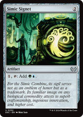 Simic Signet [Duskmourn: House of Horror Commander] | Pegasus Games WI