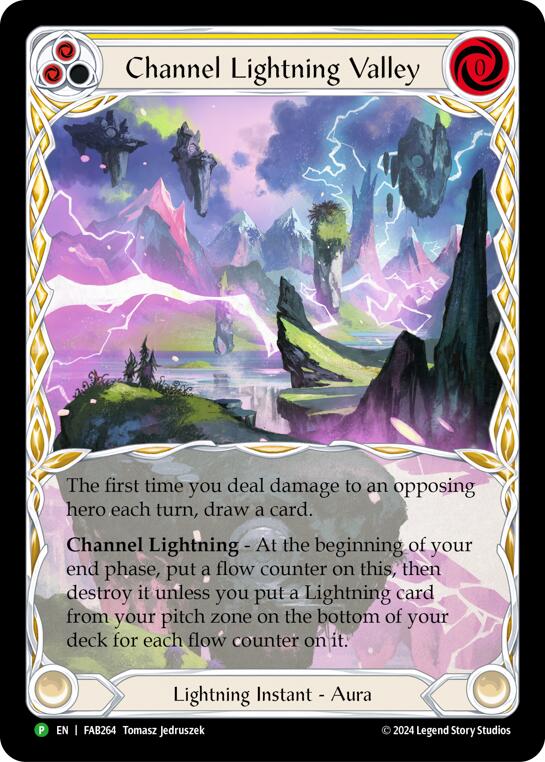 Channel Lightning Valley [FAB264] (Promo)  Cold Foil | Pegasus Games WI