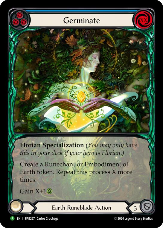 Germinate (Extended Art) [FAB267] (Promo)  Rainbow Foil | Pegasus Games WI