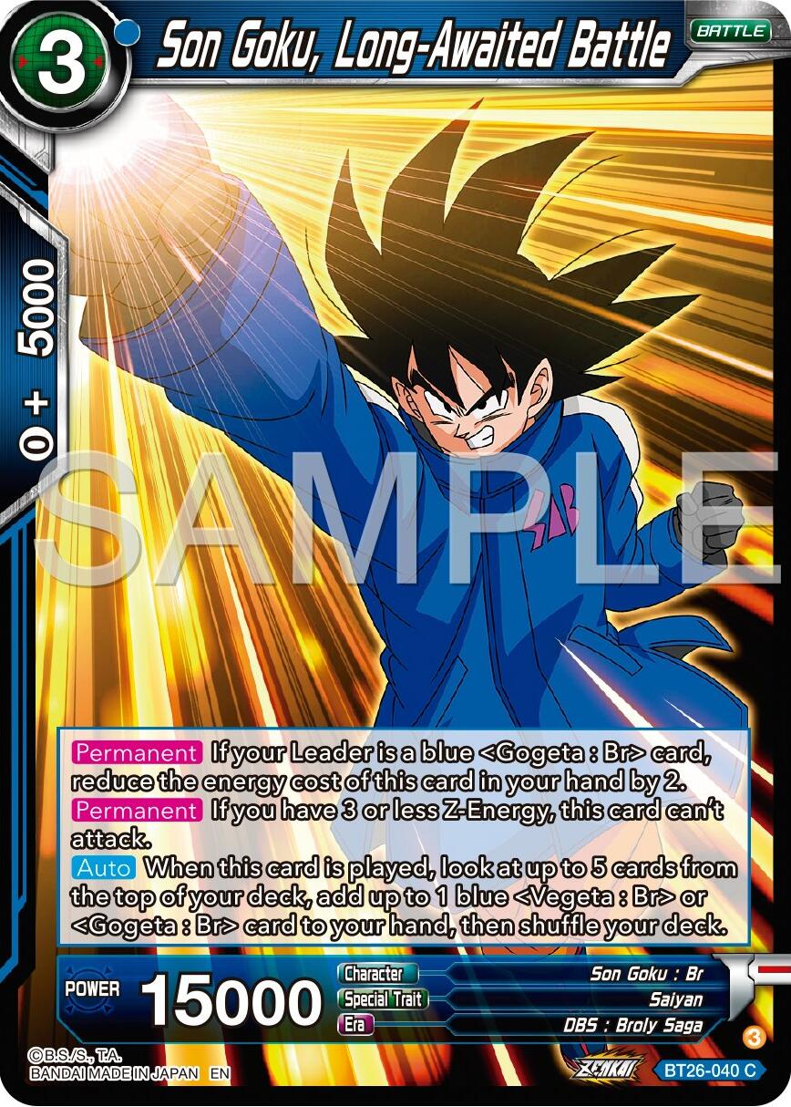 Son Goku, Long-Awaited Battle (BT26-040) [Ultimate Advent] | Pegasus Games WI